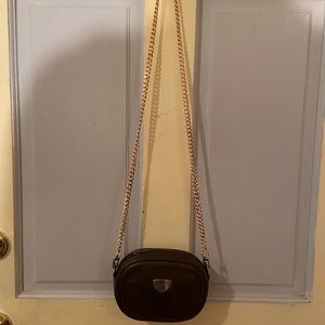Vintage GUCCI BAG Leather Crossbody Mocha Brown